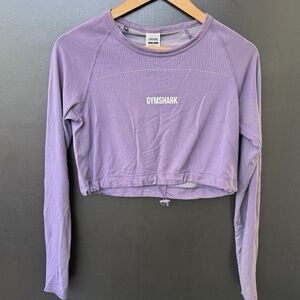 Gymshark Breeze Purple Long Sleeve Crop